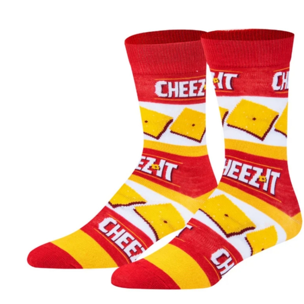 🚨 SOLD OUT🚨Cheez-It, Socks, Crew Style, Size Fits Men's 6-12, Color White, - Picture 1 of 6
